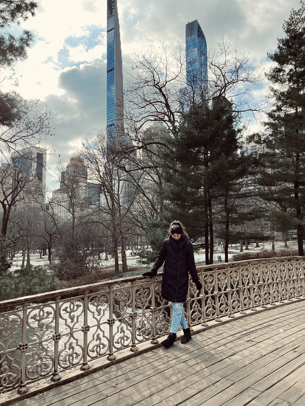 Mesi a téli Central Parkban